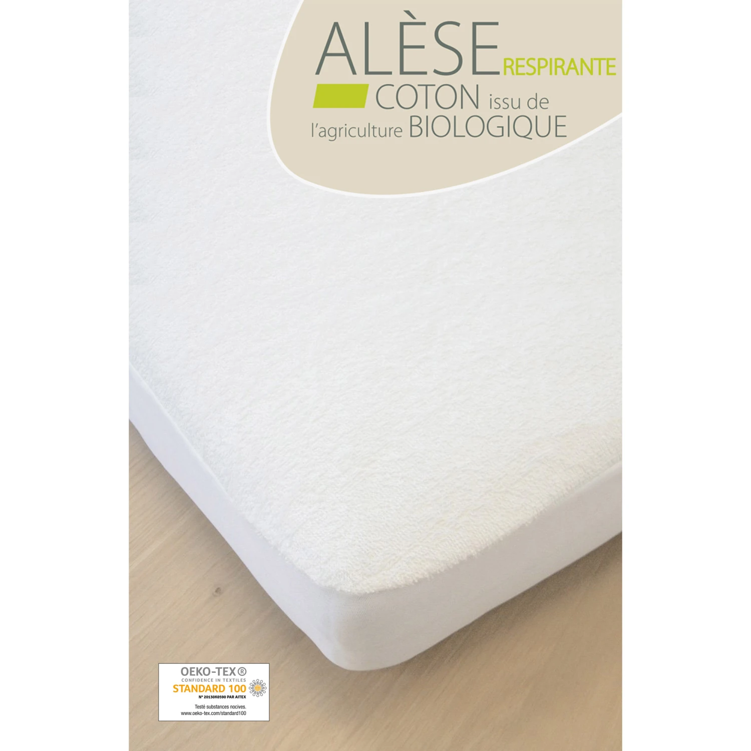 Alèse En Coton Bio Respirante 60 X 120 Cm De Kadolis