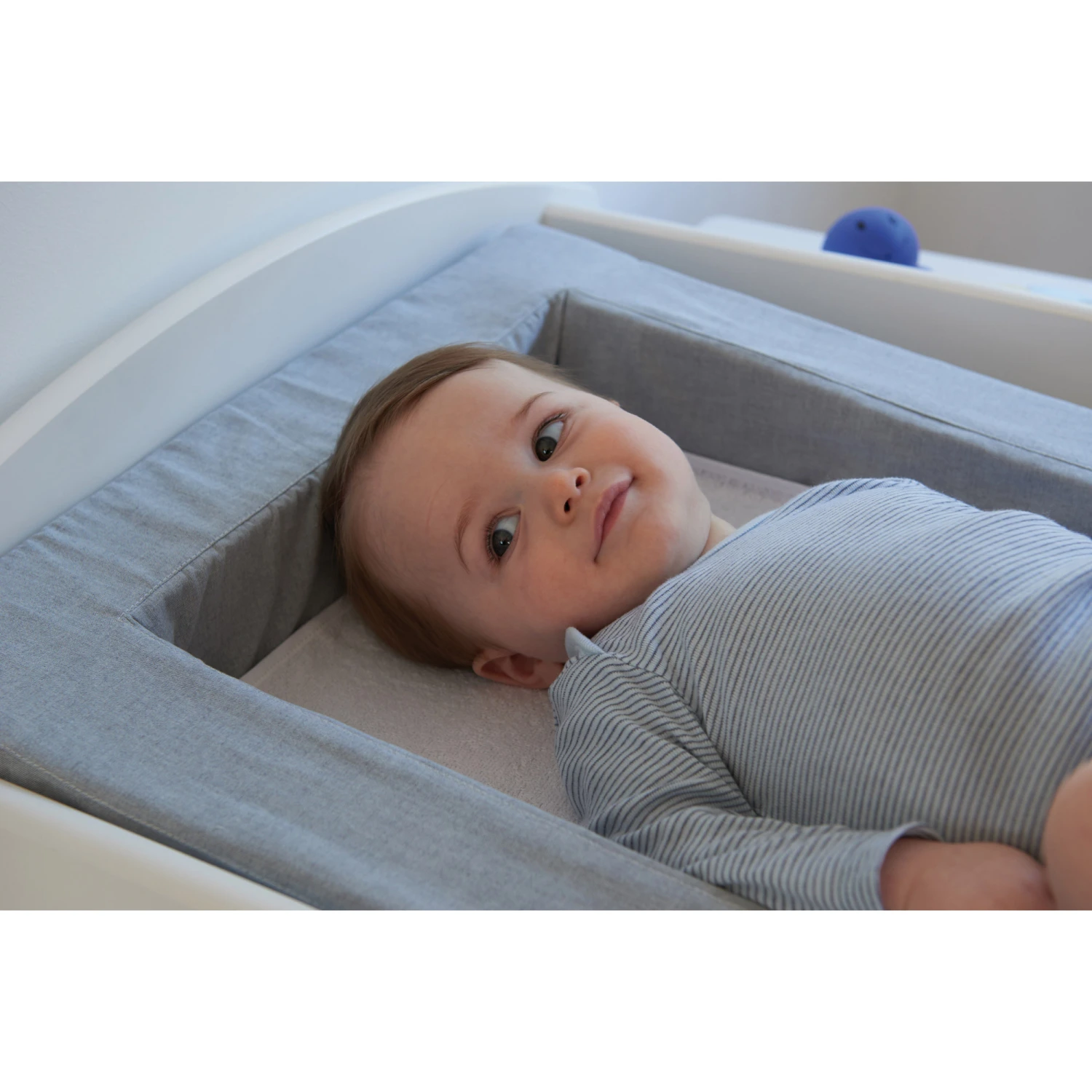 Matelas à Langer Douillet 2en1 Gris Chiné De Candide – Image 4