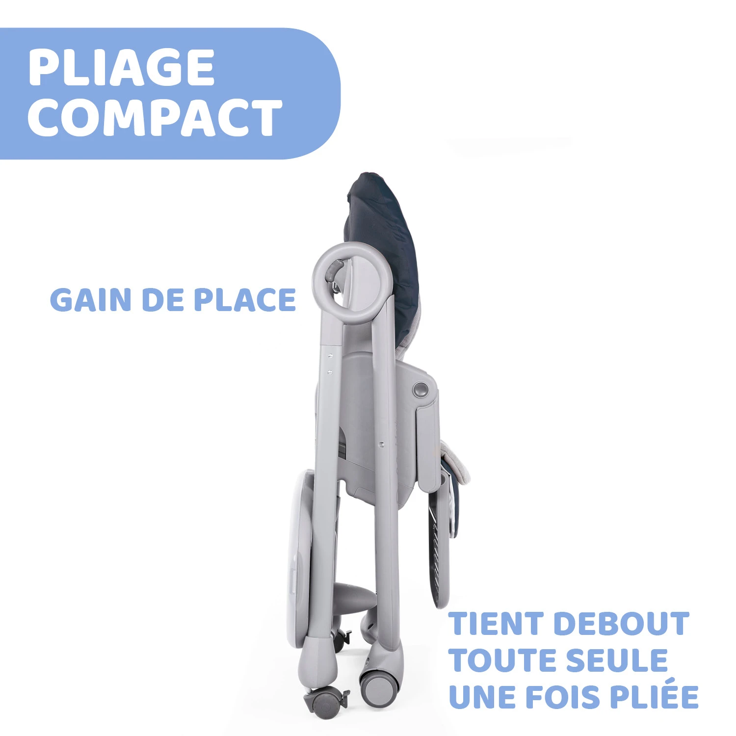 Chaise Haute Polly Magic Relax 4 Roues India Ink De Chicco – Image 5