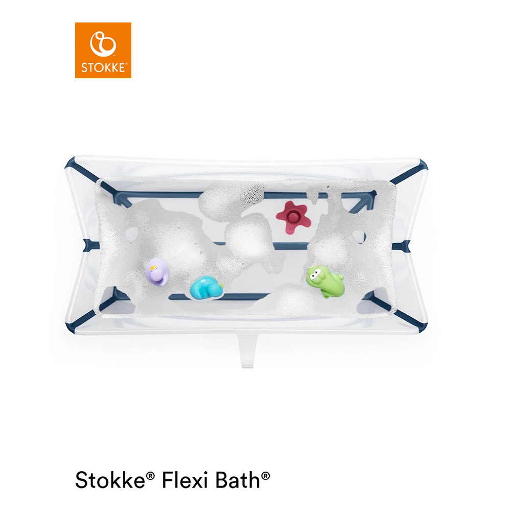 Baignoire Flexi Bath™ Bouchon Thermique Transparent/bleu De Stokke® – Image 2