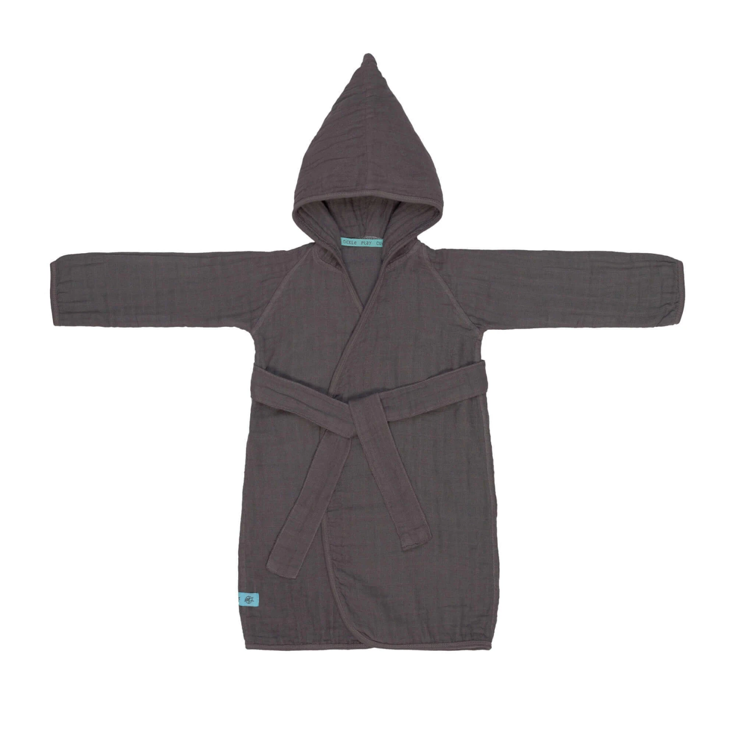 LÄSSIG Peignoir Mousseline Anthracite 12-18 Mois De Lässig