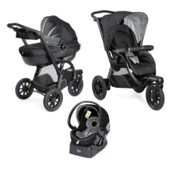 Poussette Trio Activ3 Top Dark Jet Black De Chicco