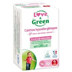 Couches-culottes écologiques Blanc T5 De Love & Green