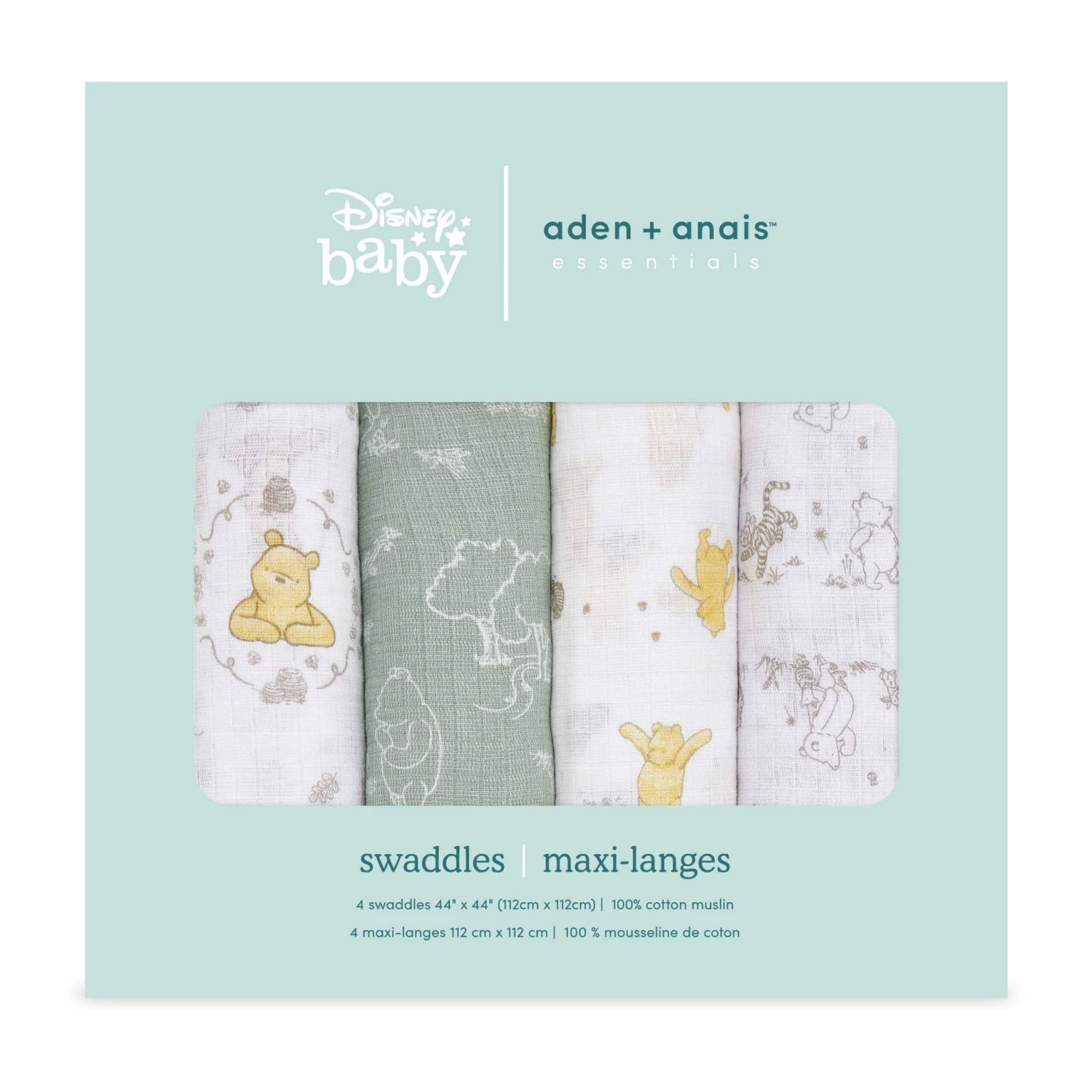 Lot De 4 Maxi-Langes Mousseline Winnie De Aden + Anais Essentials – Image 7