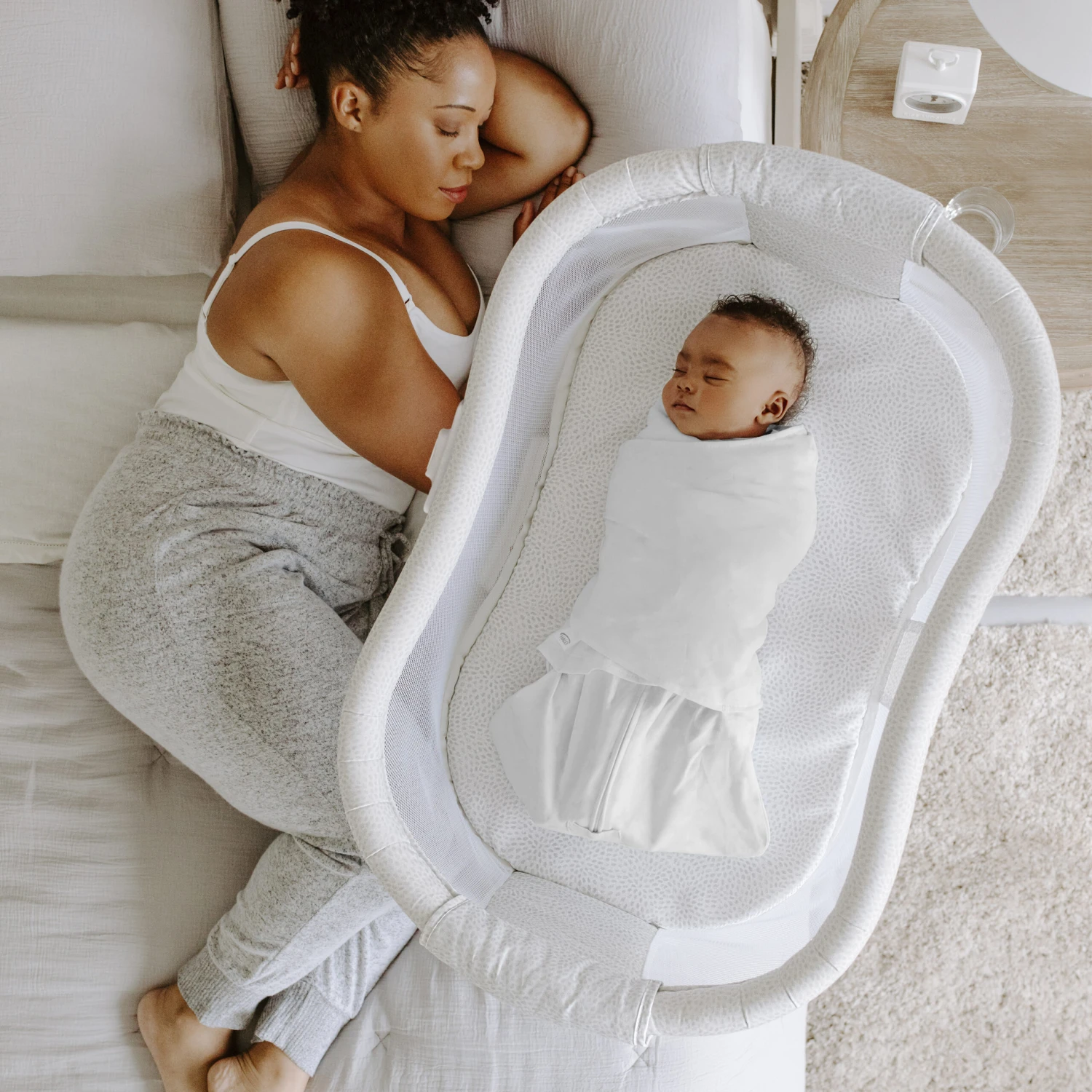 Berceau Pivotant 360° BassiNest® Premiere Blanc De Halo – Image 2