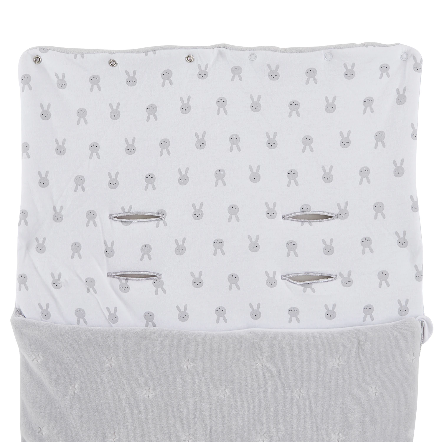 Lapin Nid D'ange Lapin Câlin Gris Taille Unique De P'tit Bisou – Image 5