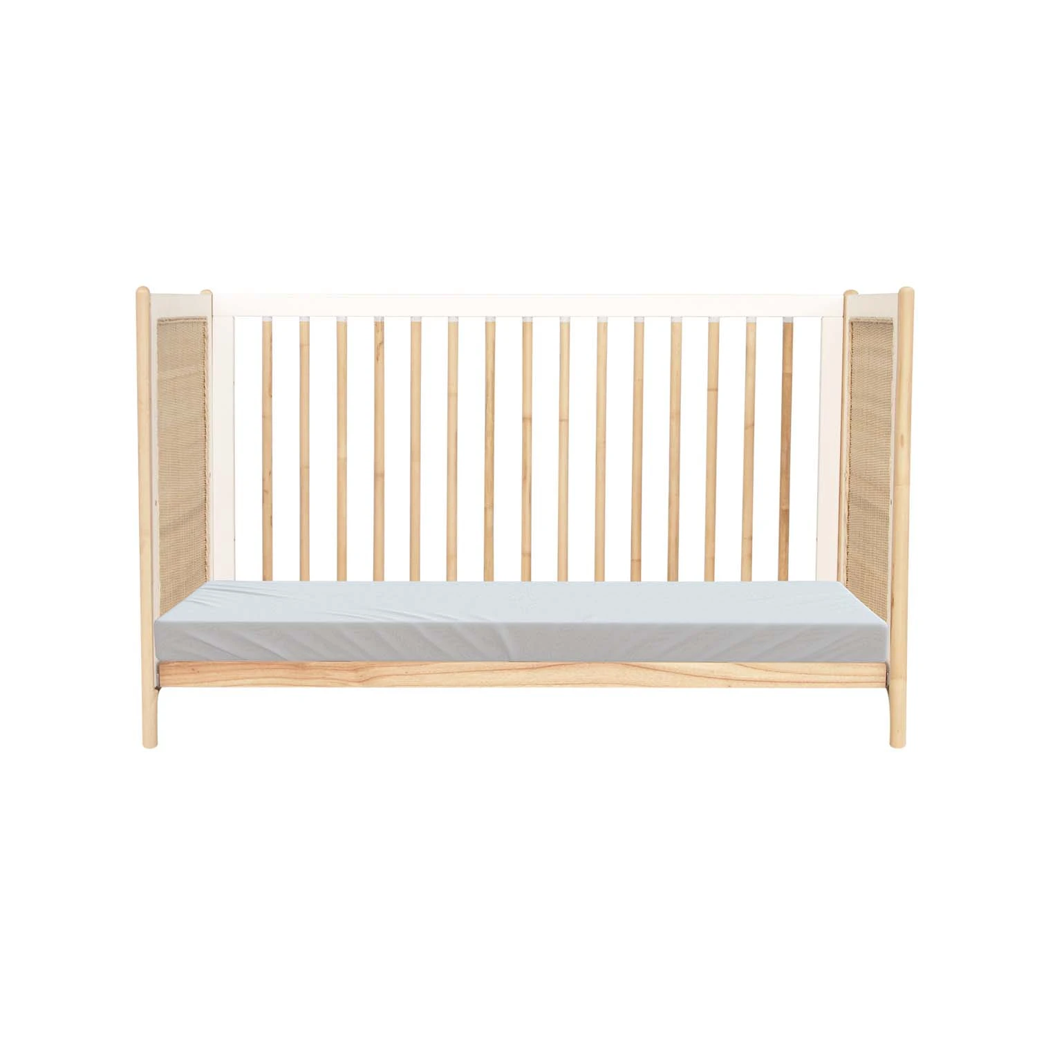 Océania Lit 60x120 Tressage Rotin Neige De Théo – Image 9