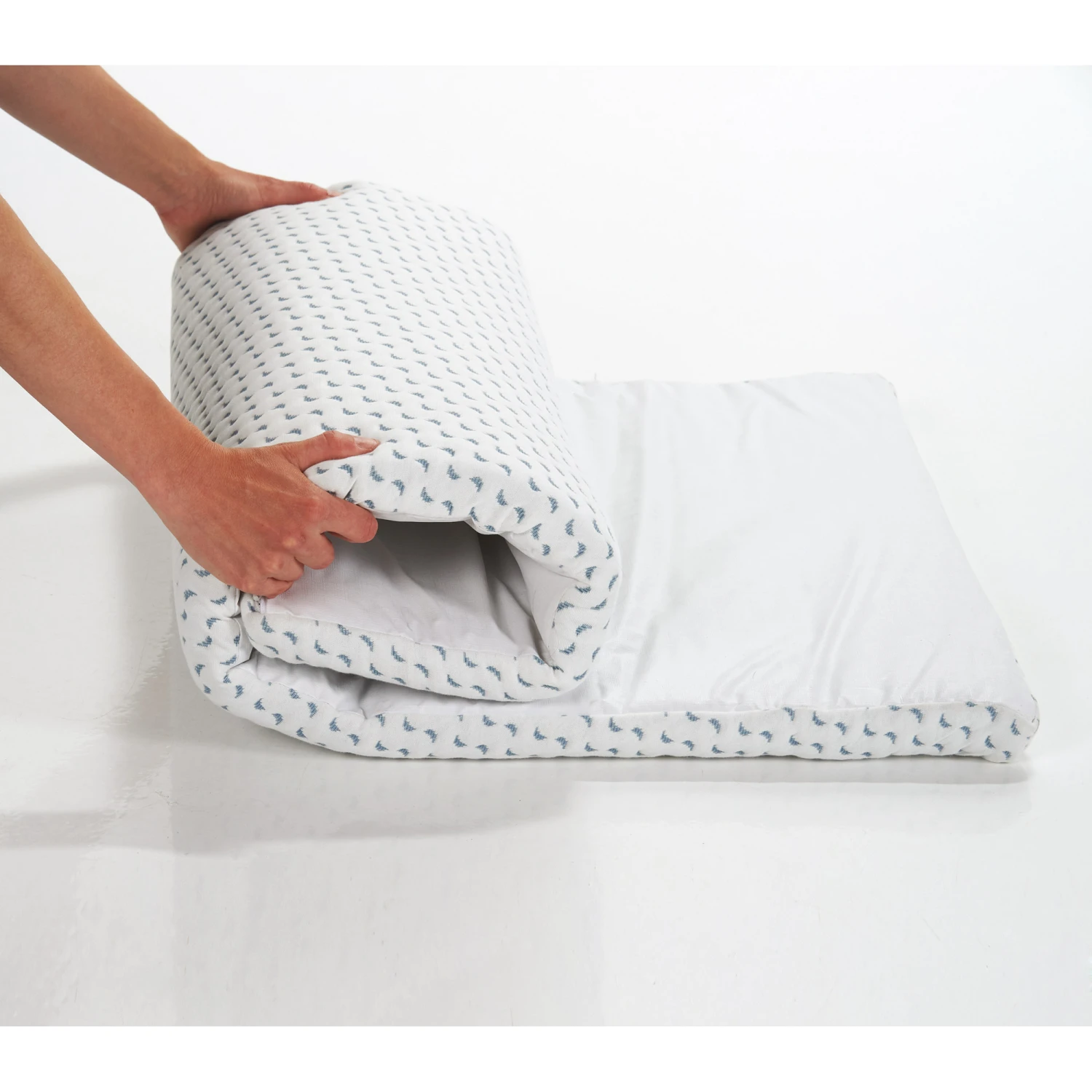 Matelas Bébé De Voyage Ocean Friendly Blanc/Bleu 60 X 120 Cm De Candide – Image 6