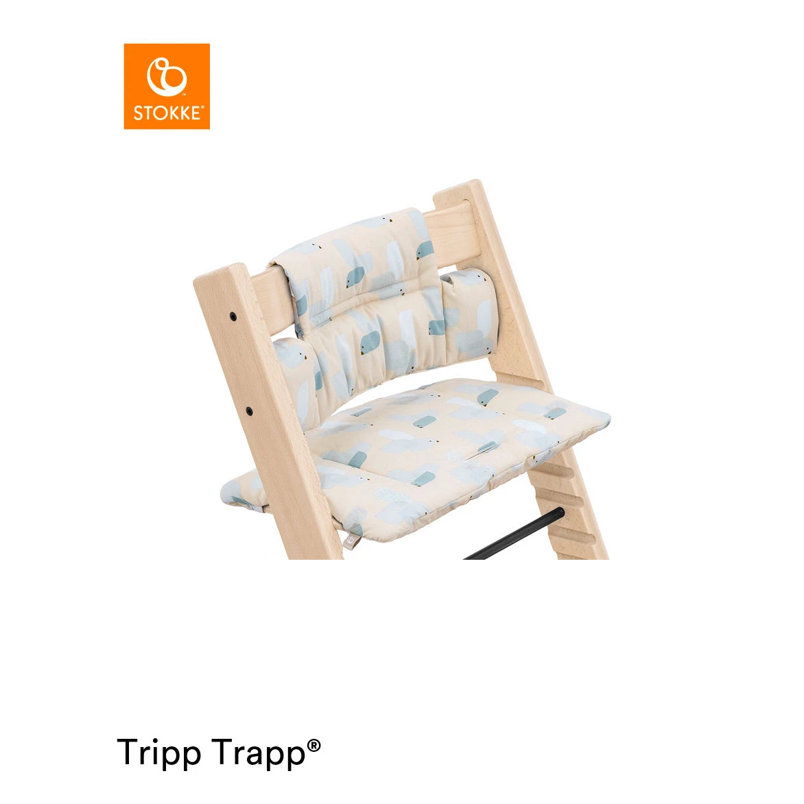 Coussin De Chaise Tripp Trapp® Bird Blue De Stokke® – Image 2