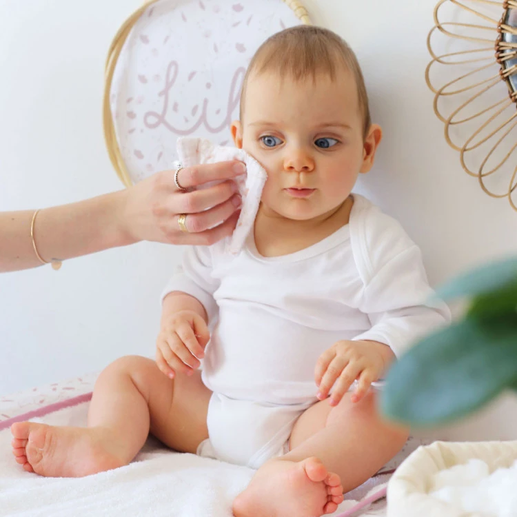 Rose & Lili Lot De 6 Lingettes Lavables Rose De Trois Kilos Sept – Image 3