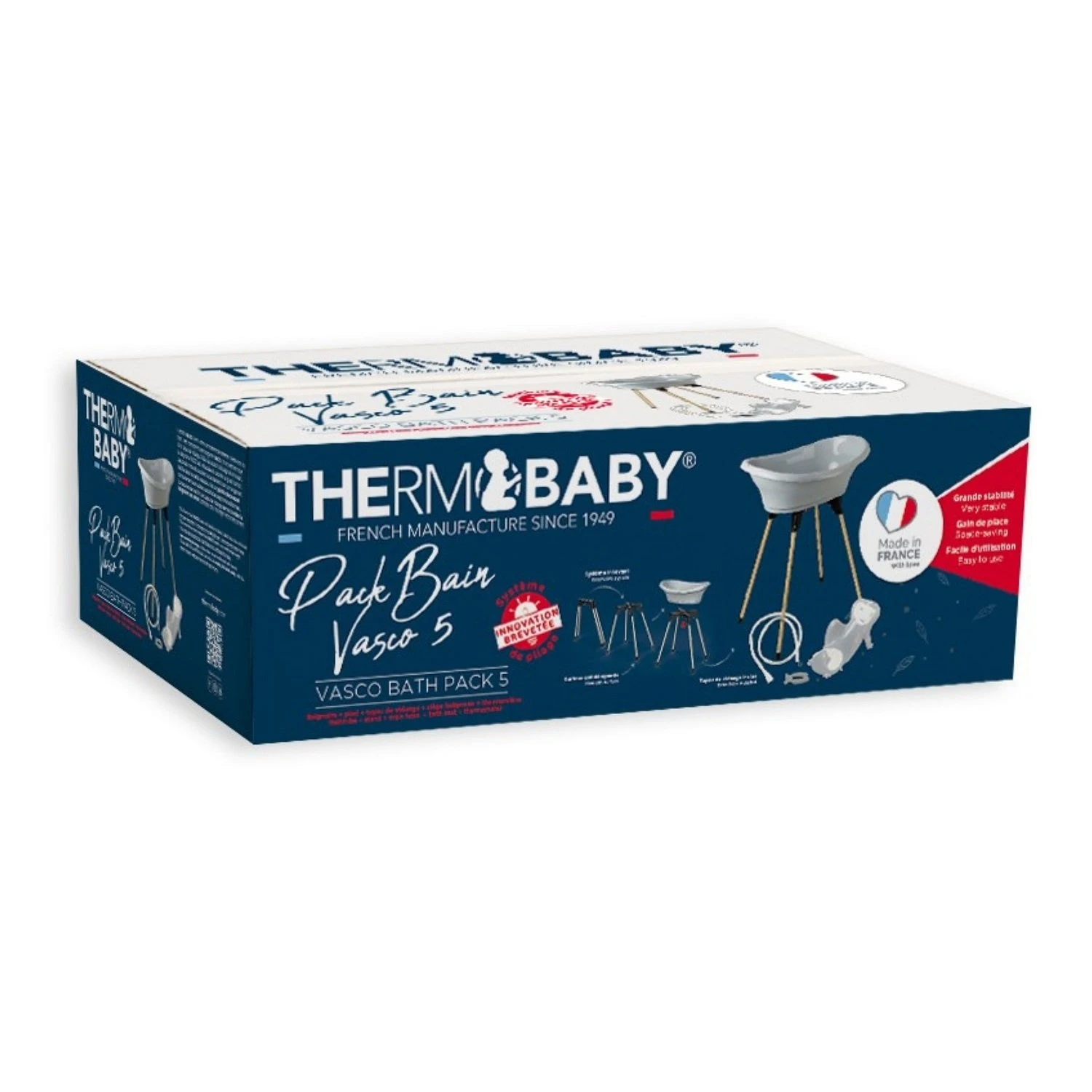 THERMOBABY® Pack Transat Vasco 5 En 1 Gris Charme De Thermobaby – Image 10