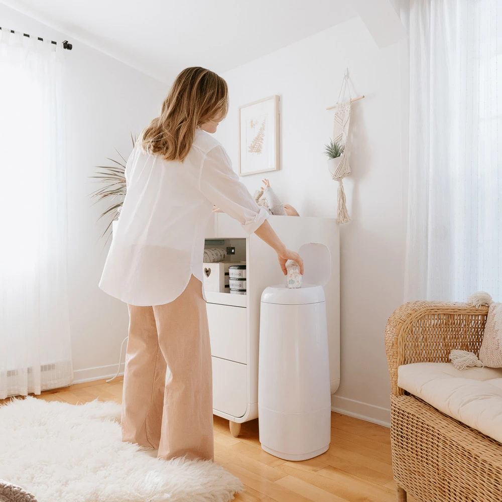 Poubelle à Couches Dress Up XL Blanc De Angelcare – Image 4