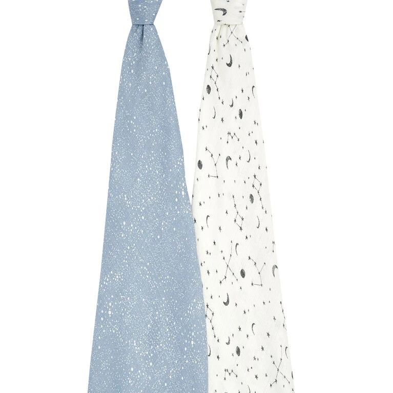 Lot De 2 Maxi-Langes Mousseline Cosmic Galaxy De Aden + Anais Essentials – Image 2