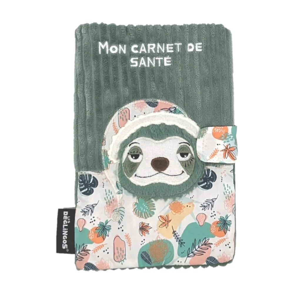 Chillos Le Paresseux Protège Carnet De Santé Vert 18 X 25 Cm De Les Déglingos