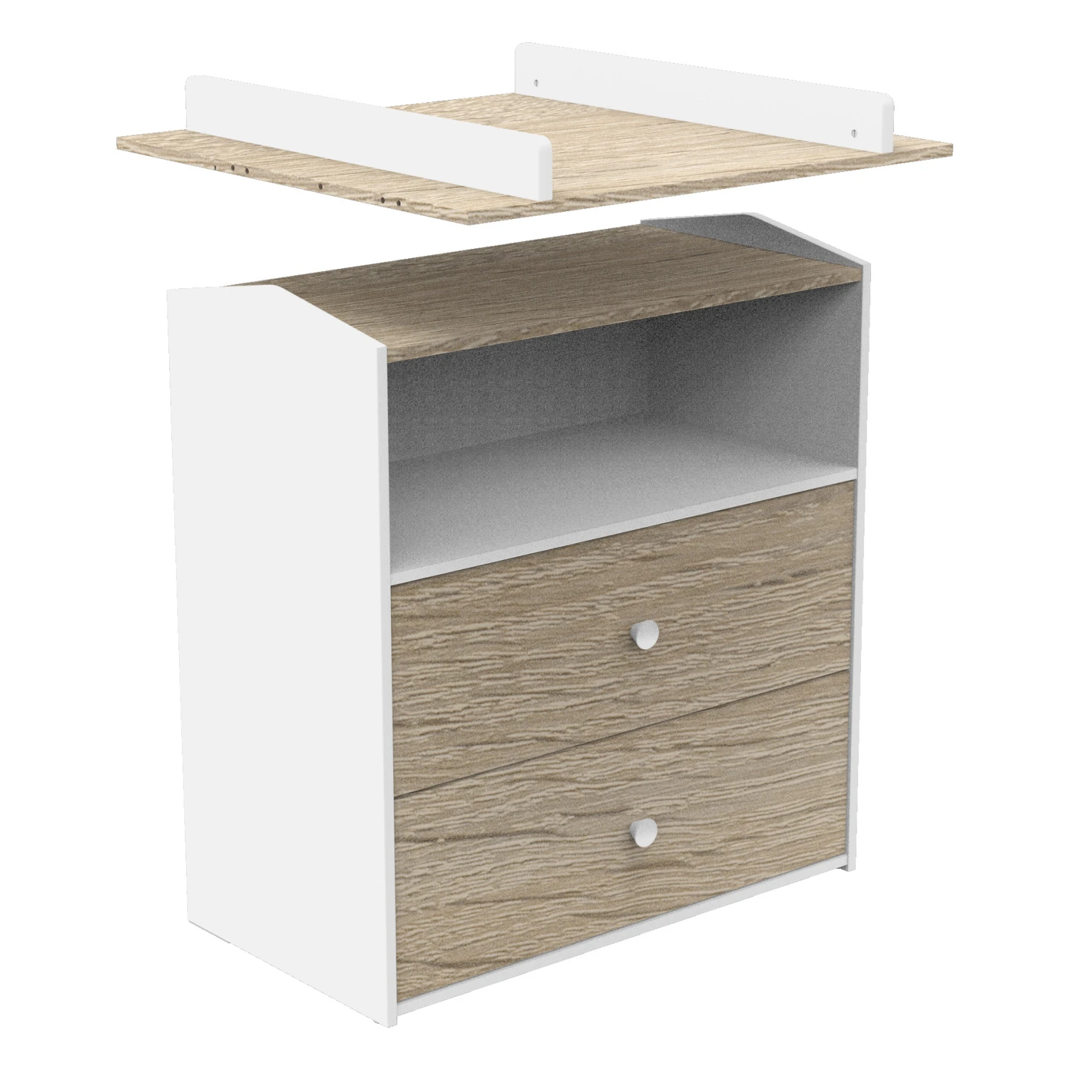 Cabanon Dispositif à Langer Blanc De Sauthon Baby's Sweet Home – Image 2