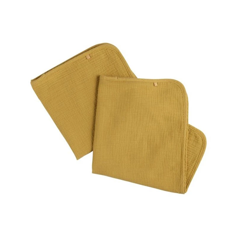 Sunlight Housse De Matelas à Langer + 2 Linges De Sauthon Baby Déco – Image 2