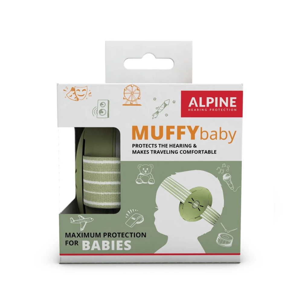 Casque Anti-bruit Muffy Baby Vert Olive De Alpine – Image 4
