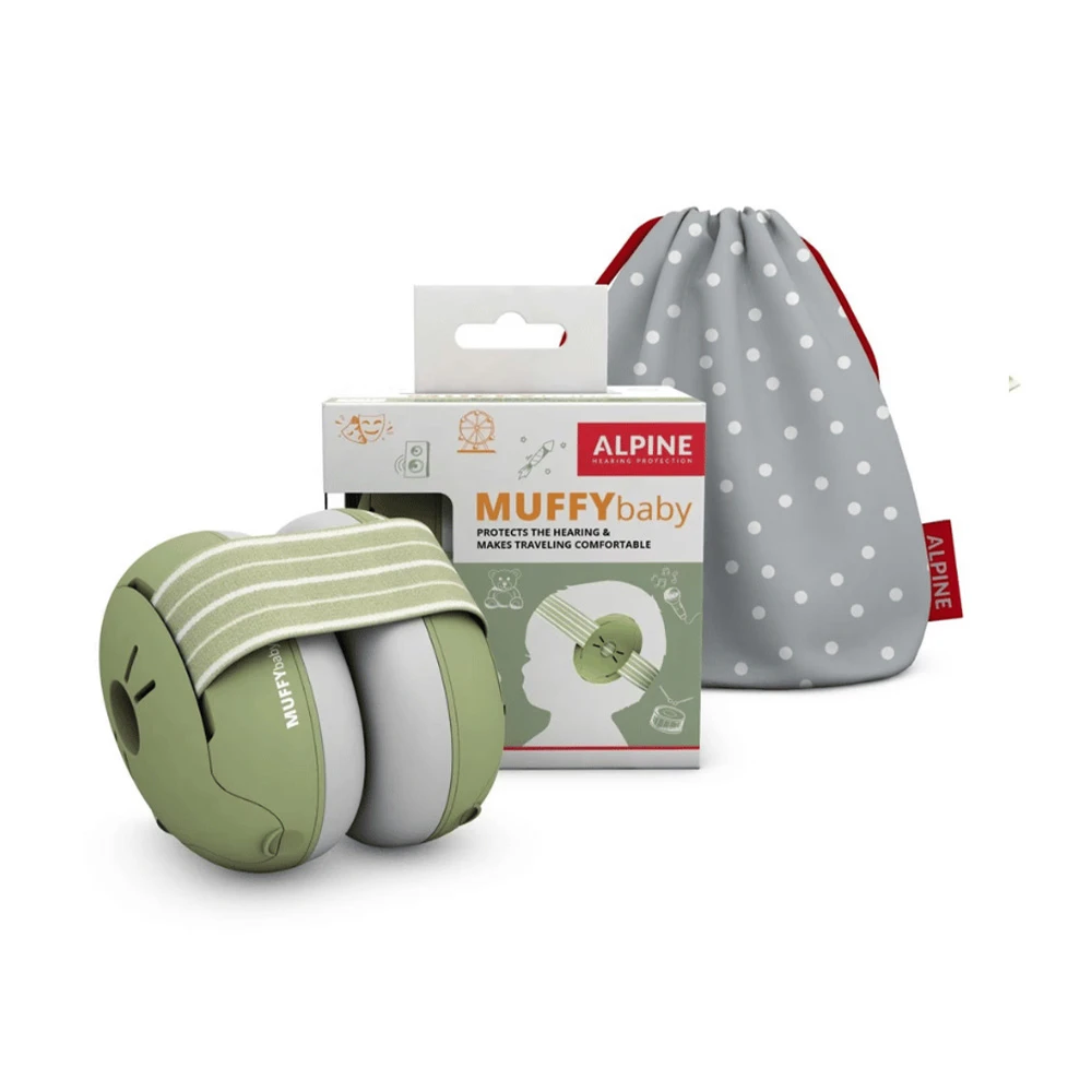 Casque Anti-bruit Muffy Baby Vert Olive De Alpine – Image 5
