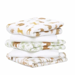 Lot De 5 Langes Musy 60x60 Tanzania De Aden + Anais Essentials