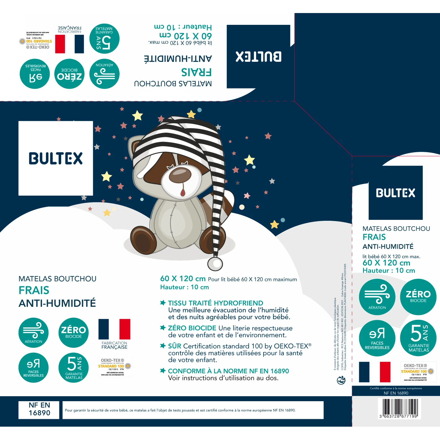 Matelas Boutchou Frais Anti-humidité De BULTEX – Image 2