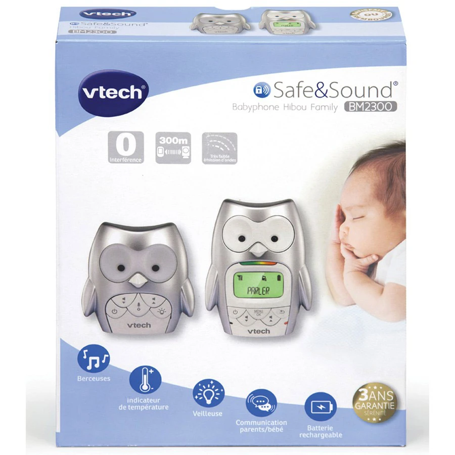 Babyphone BM2300 Hibou Family Gris De Vtech – Image 5